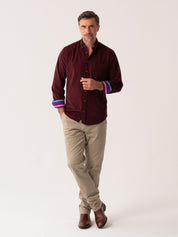 Mens Port Corduroy Shirt - Full body Front view