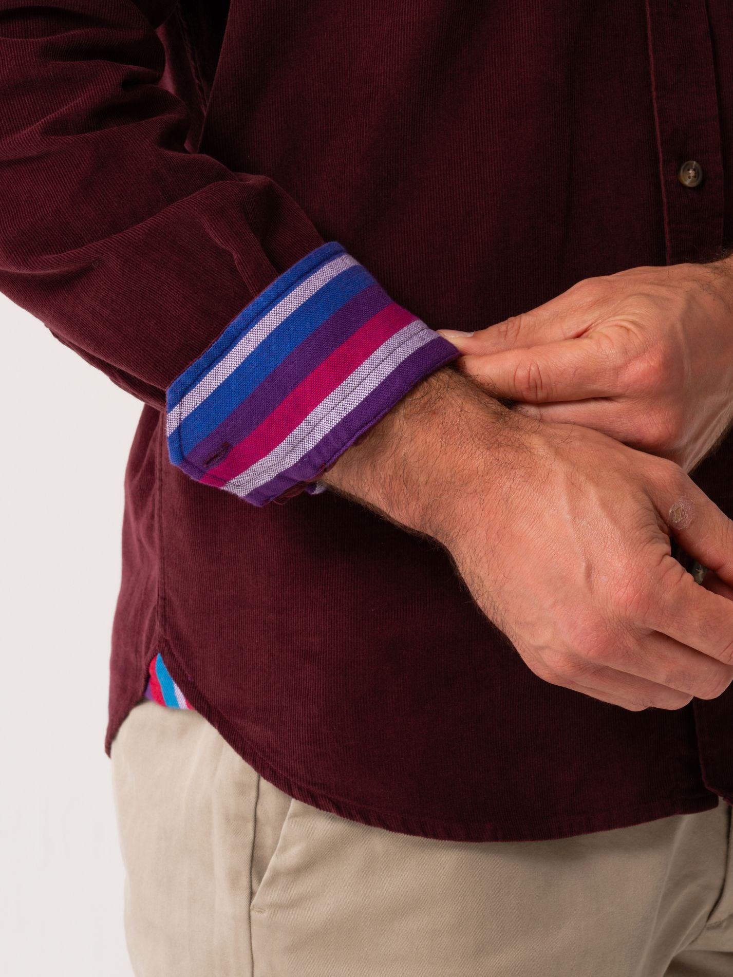 Mens Port Corduroy Shirt - detail