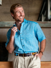 Nyota Short-Sleeved Linen Shirt