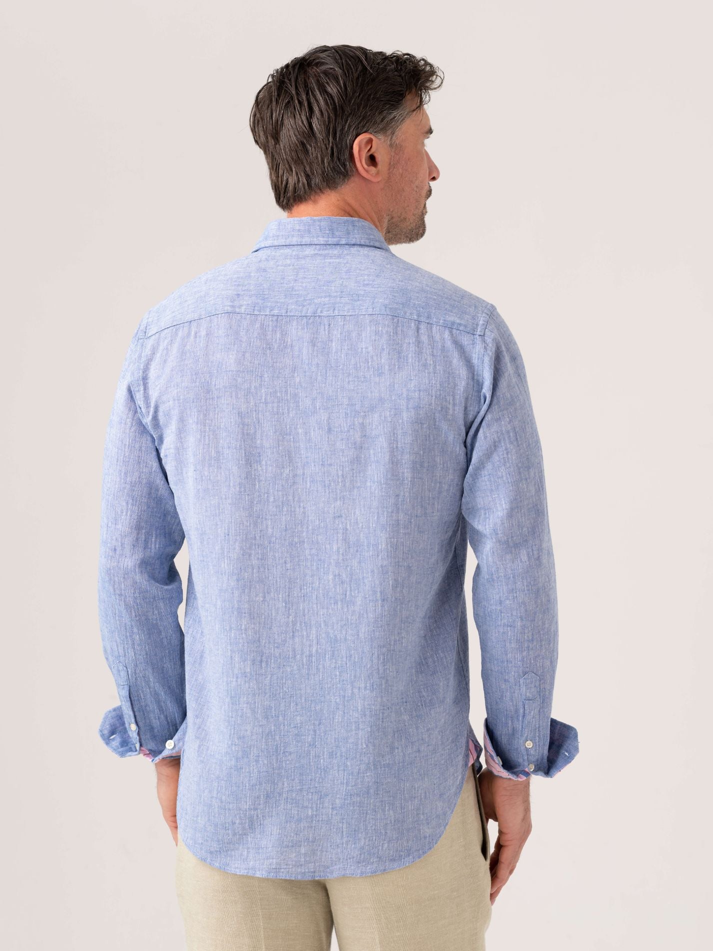 Mida Blue Linen Shirt by Koy Clothing