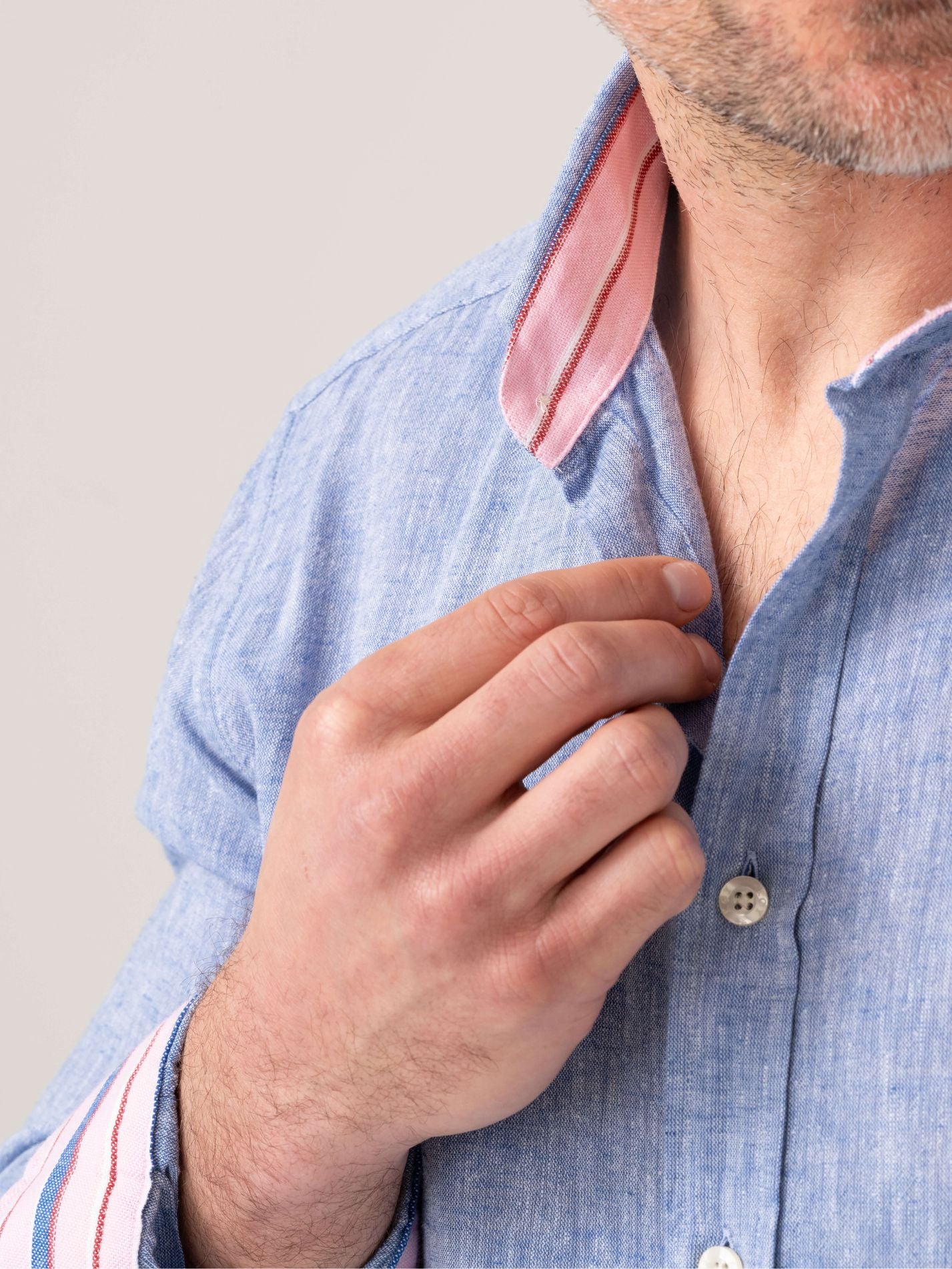 Mida Blue Linen Shirt by Koy Clothing