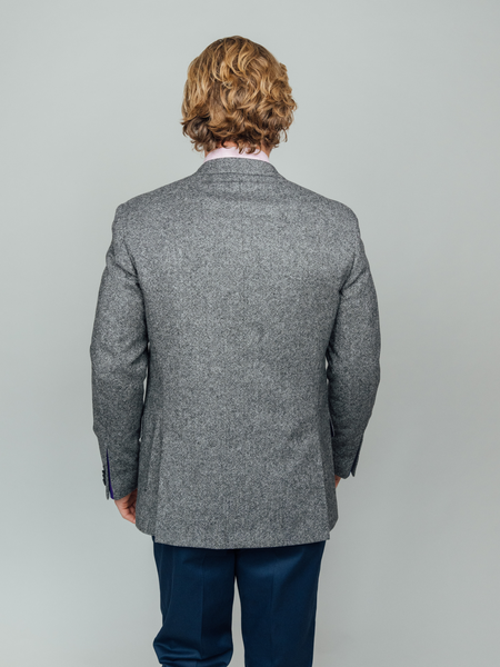 Charcoal wool online blazer