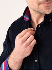 Dark Navy Cord Shirt