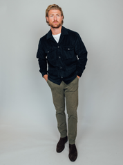 Dark Navy Cord Shirt-Jacket by Koy Clothing