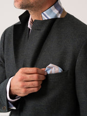 Olive Wool & Cashmere Blend Blazer