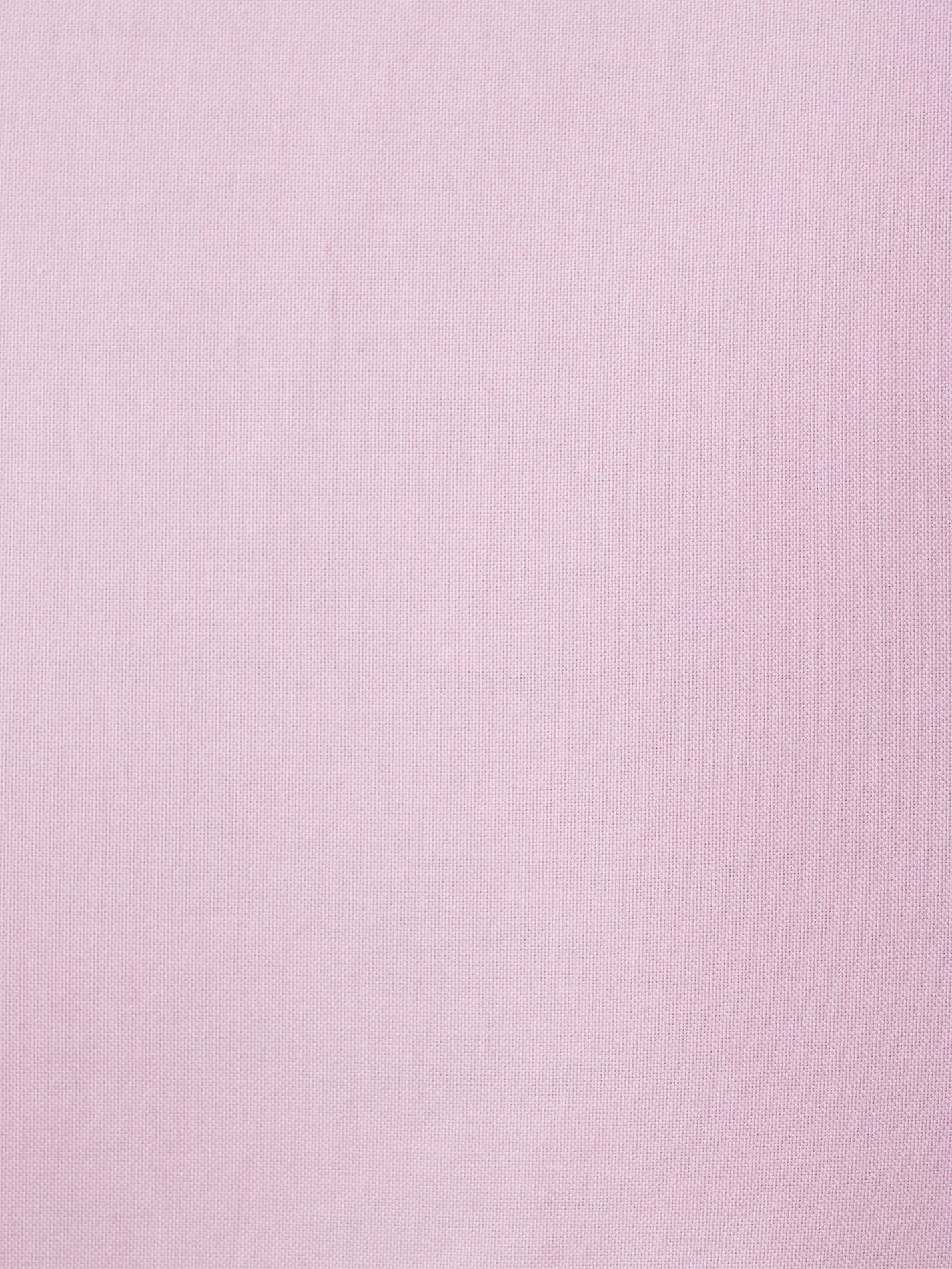 Mens Pink Oxford Shirt made from organic cotton with African fabric trim - fabric close up