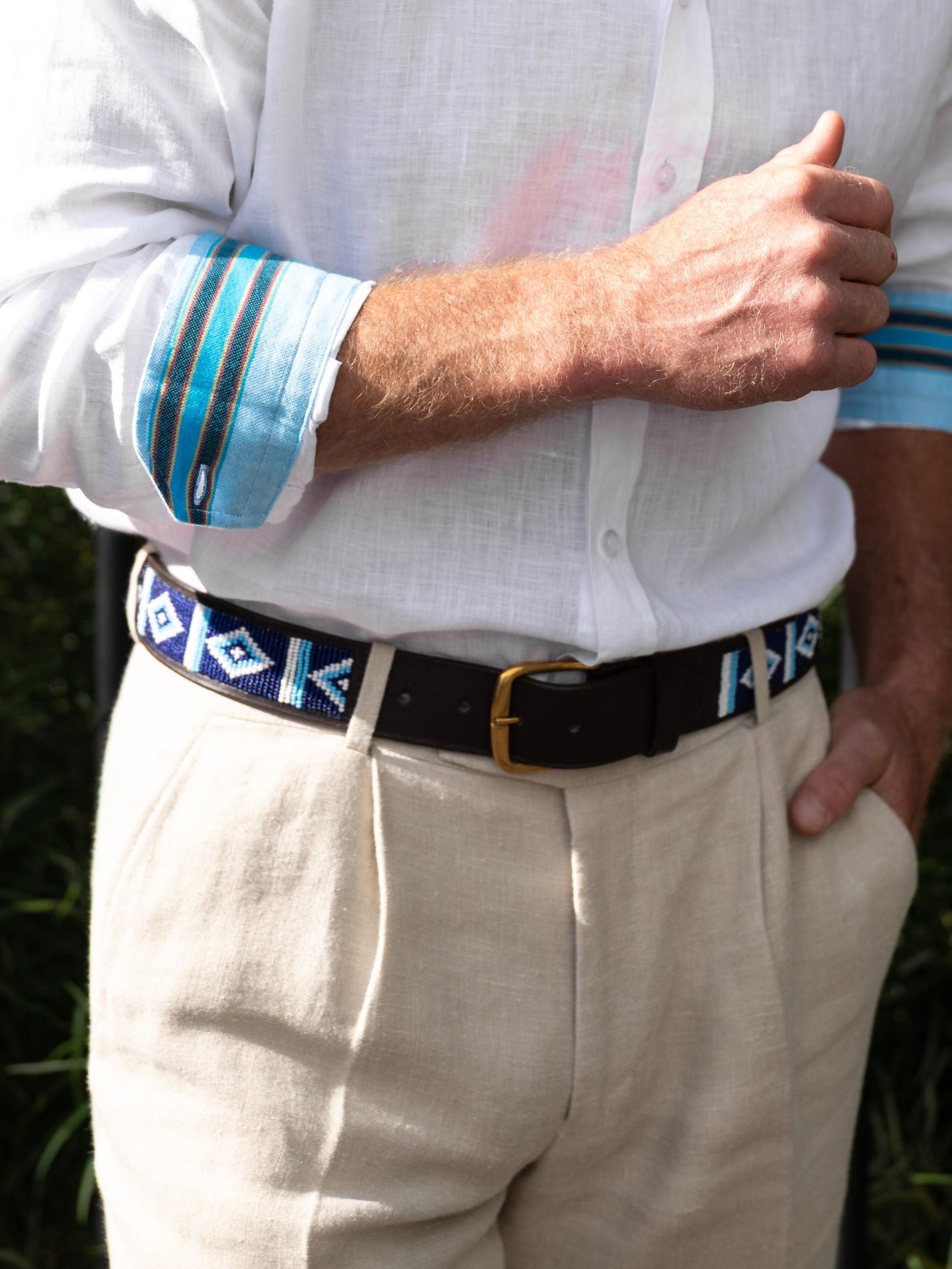 Beaded Belt - MAJI (Wide)