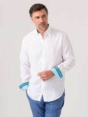 Luo Classic White Linen Shirt