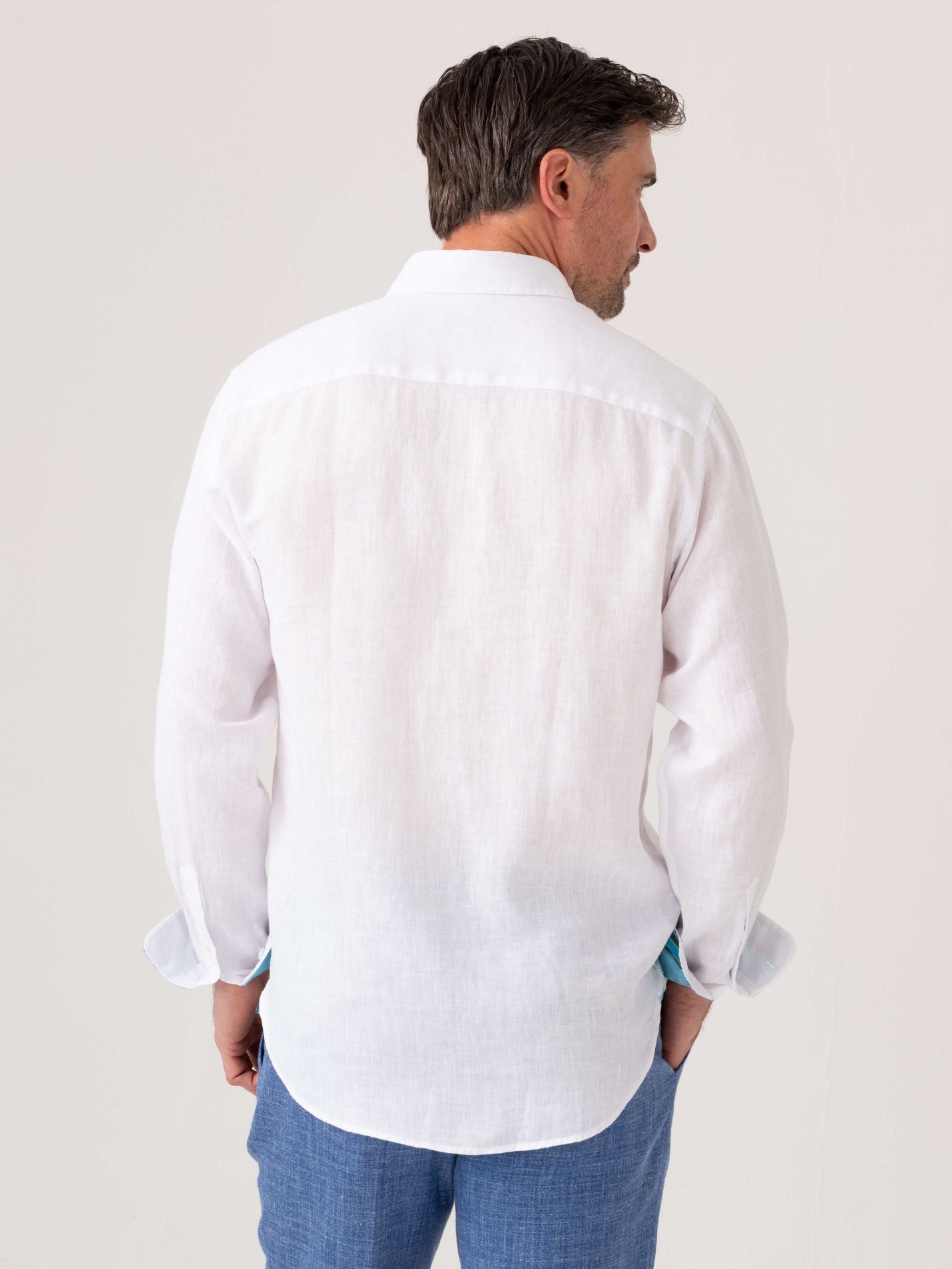 Luo Classic White Linen Shirt