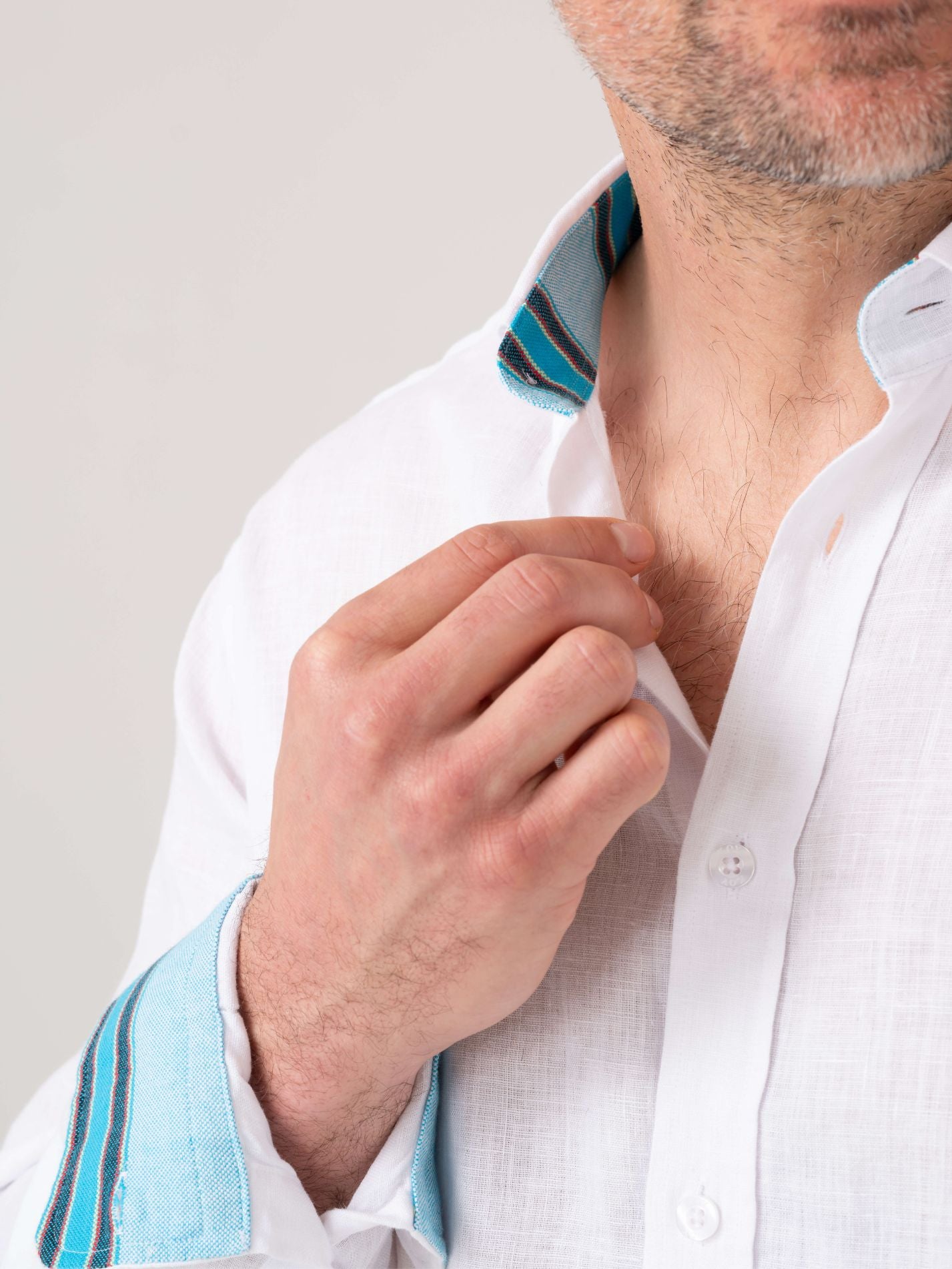 Luo Classic White Linen Shirt