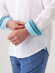 Luo Classic White Linen Shirt