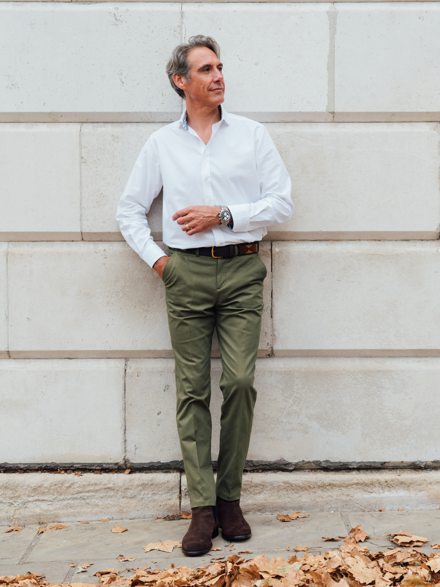 Mara Khaki Chino Trousers