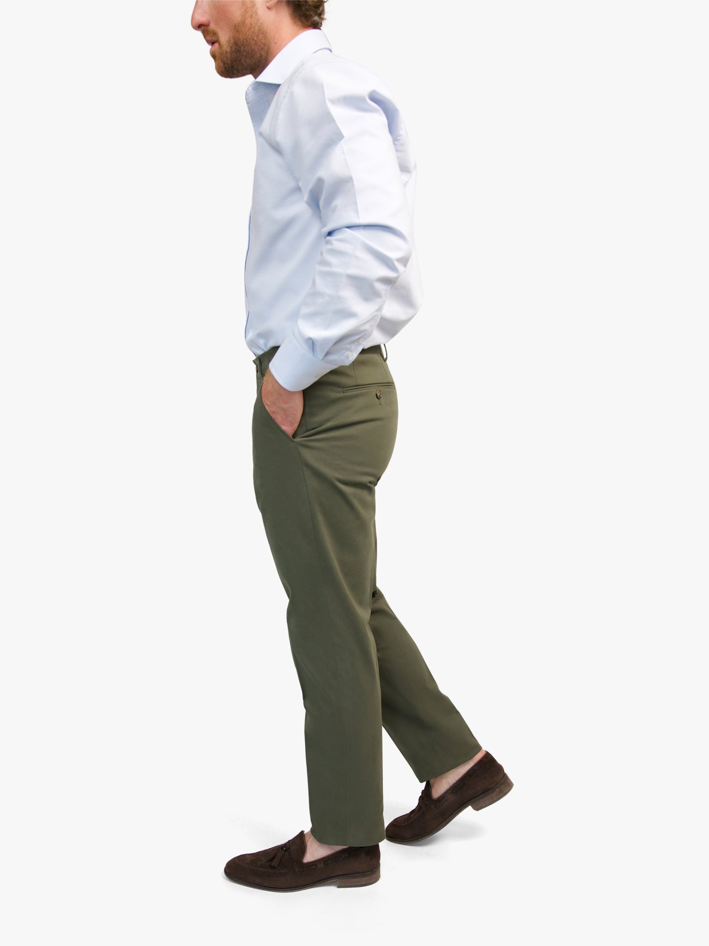 Mara Khaki Chino Trousers