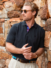 Charcoal Piqué Cotton Polo