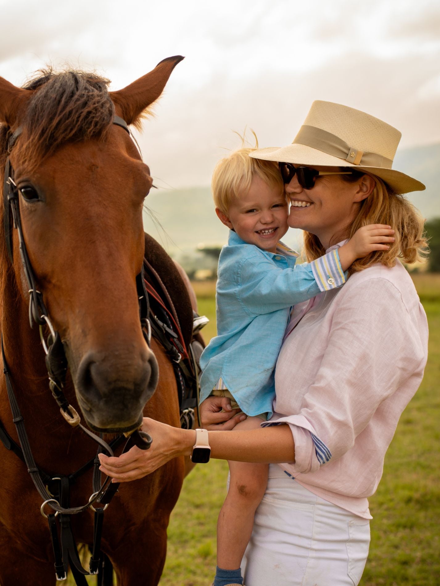 Boys Turquoise Linen Shirt