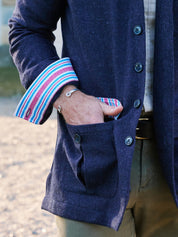 Navy Wool Shirt-Jacket