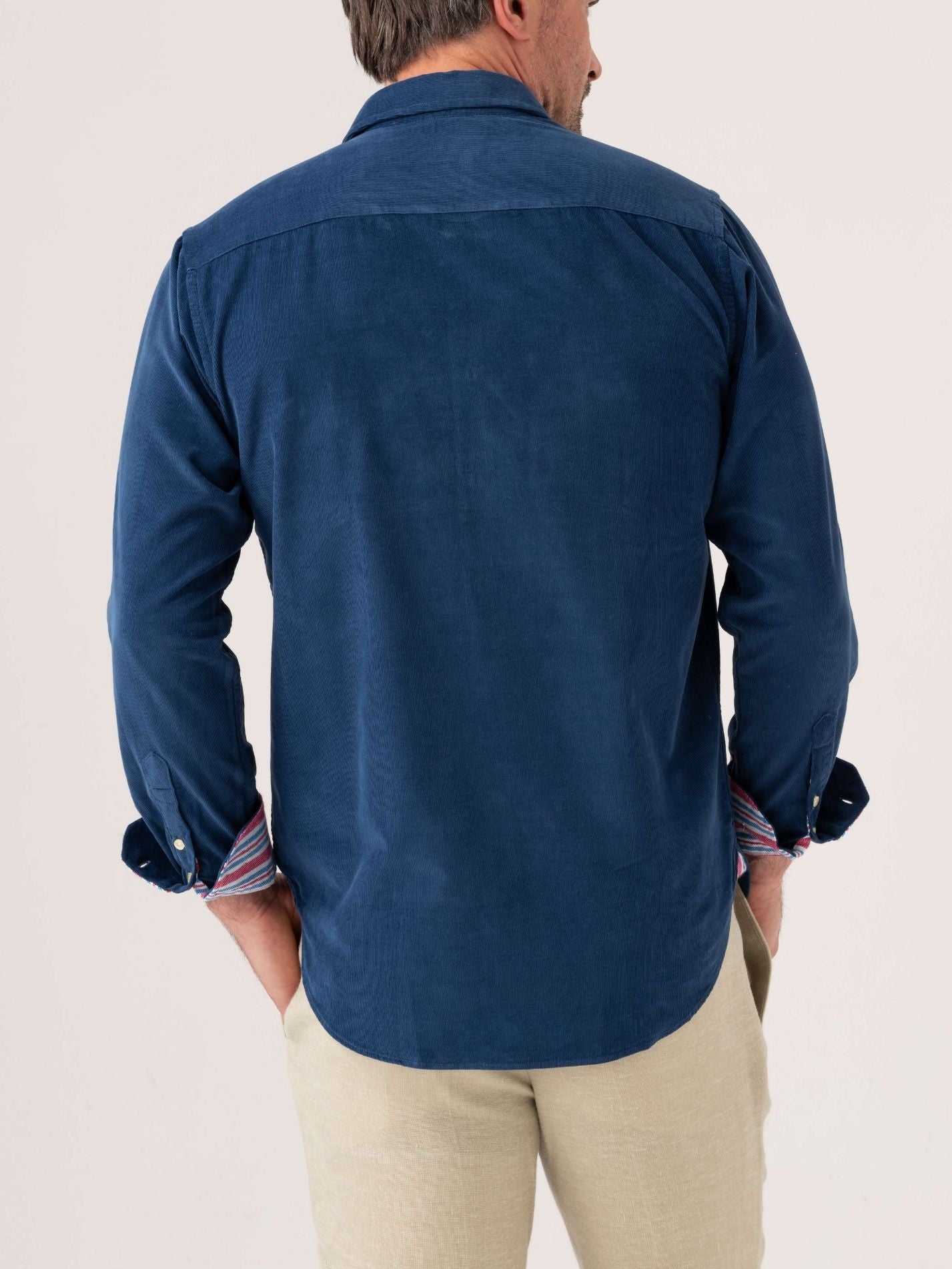 Teal Blue Cord Shirt
