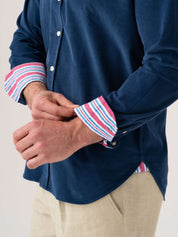 Teal Blue Cord Shirt