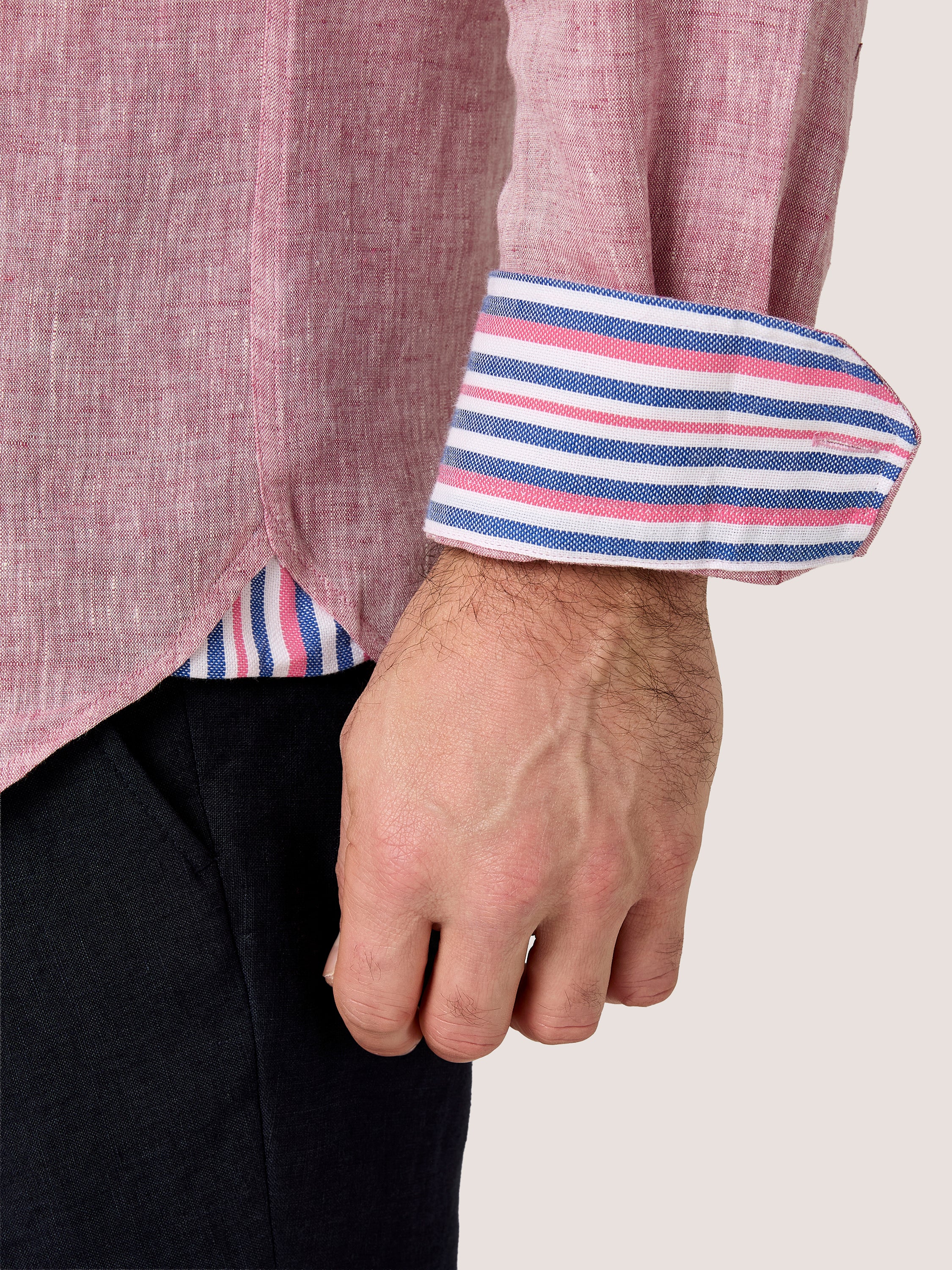 Dusty Pink Linen Shirt