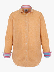 Jua Tangerine Linen Shirt by Koy Clothing