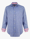 Mida Blue Linen Shirt by Koy Clothing