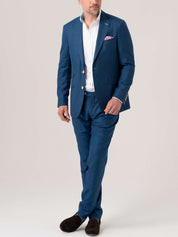 Royal Blue Linen Blazer 