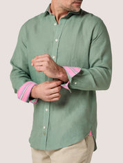 Sage Linen Shirt