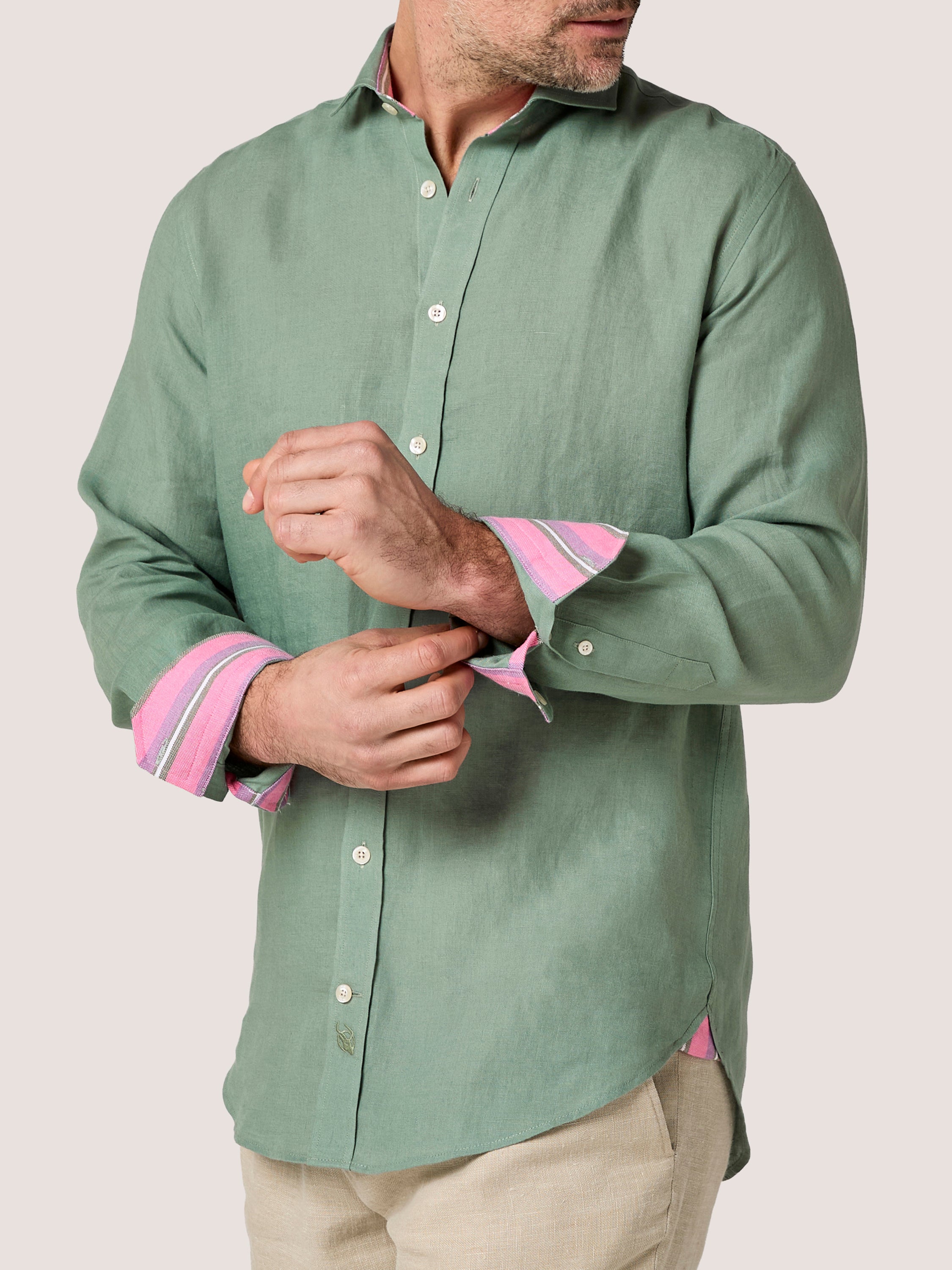 Sage Linen Shirt