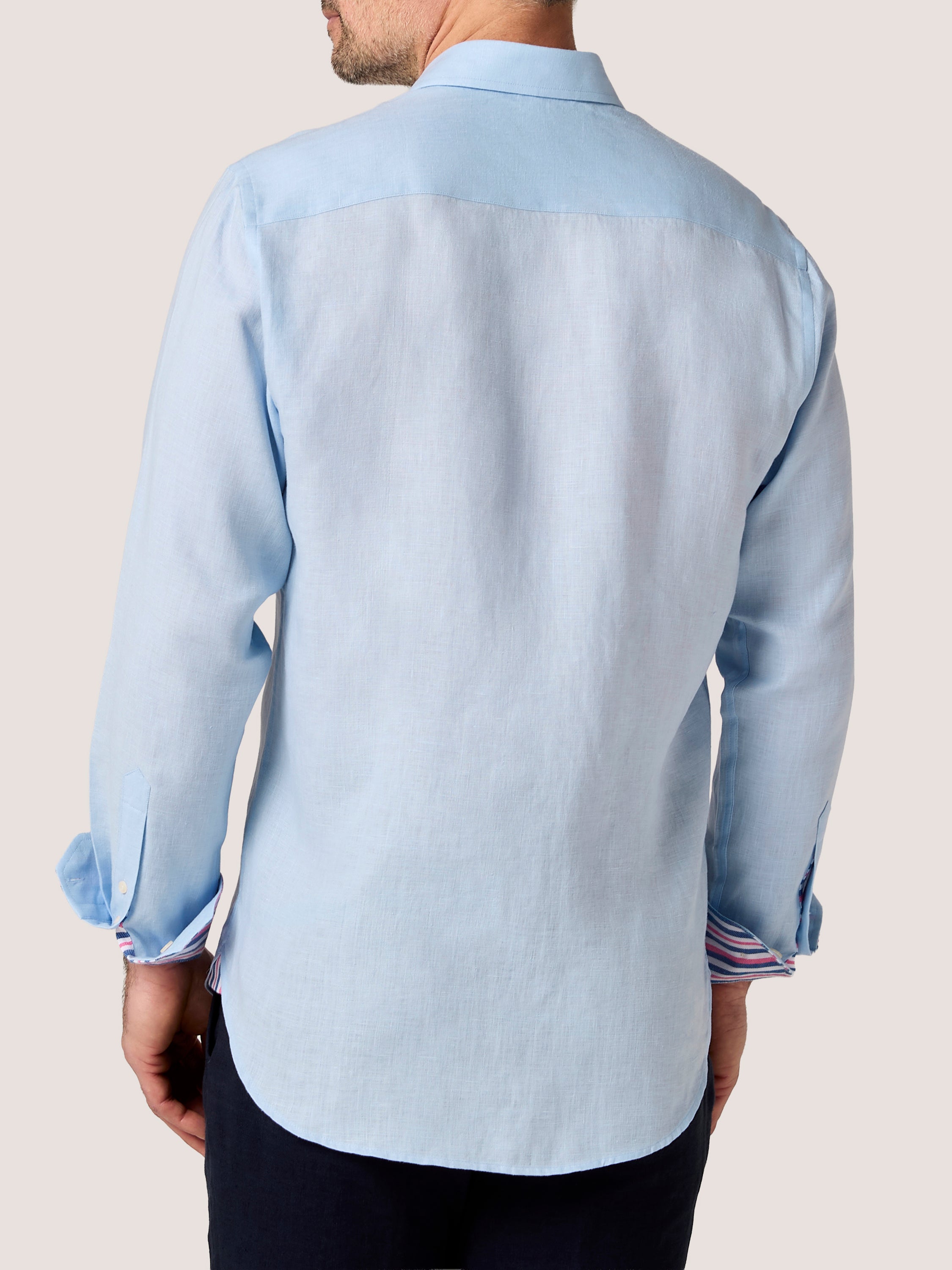 Men's Light Blue Linen Shirt | Koy Clothing Men's Light Blue Linen Shirt | Koy Clothing