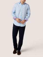 Light Blue Linen Shirt