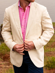 Cream Linen Blazer