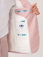 Pink Linen Blend Blazer 