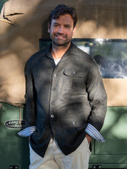 Wool Safari Jacket - Artillery Green