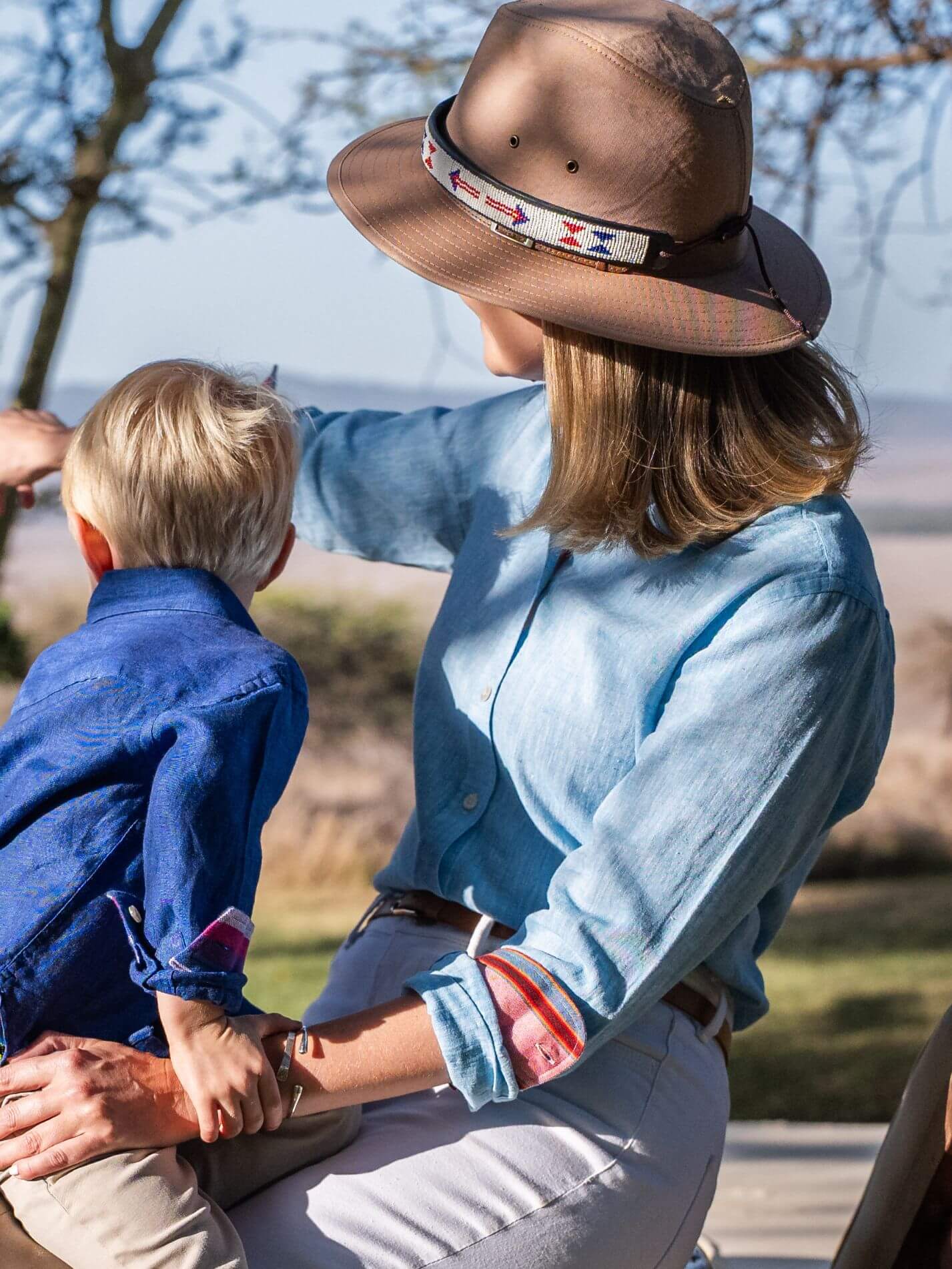 Women's Sky Blue Linen Shirt