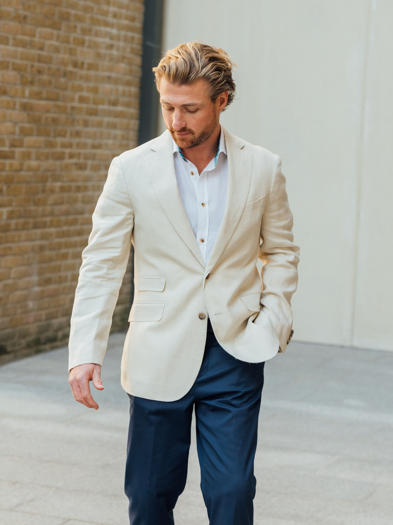 Rift Valley Beige Linen Blazer