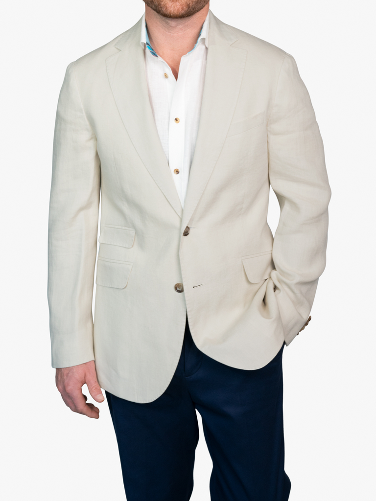 Mens tan 2025 linen blazer