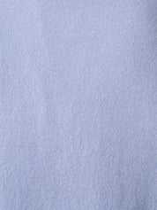 Mens Light blue Quarter Zip Jumper - Wool & Cashmere blend with African fabric detail 
