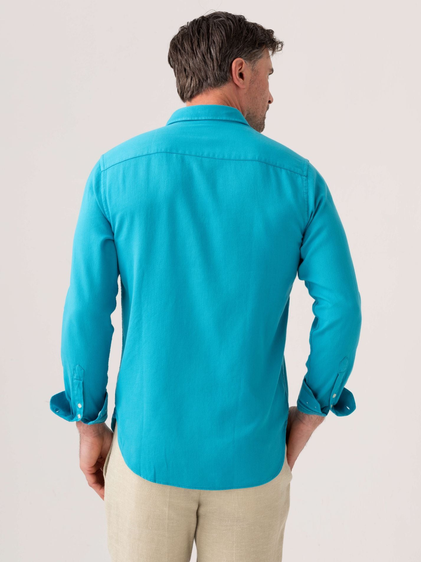 Maji Blue Kabisa Kenyan Kikoy Shirt by Koy Clothing