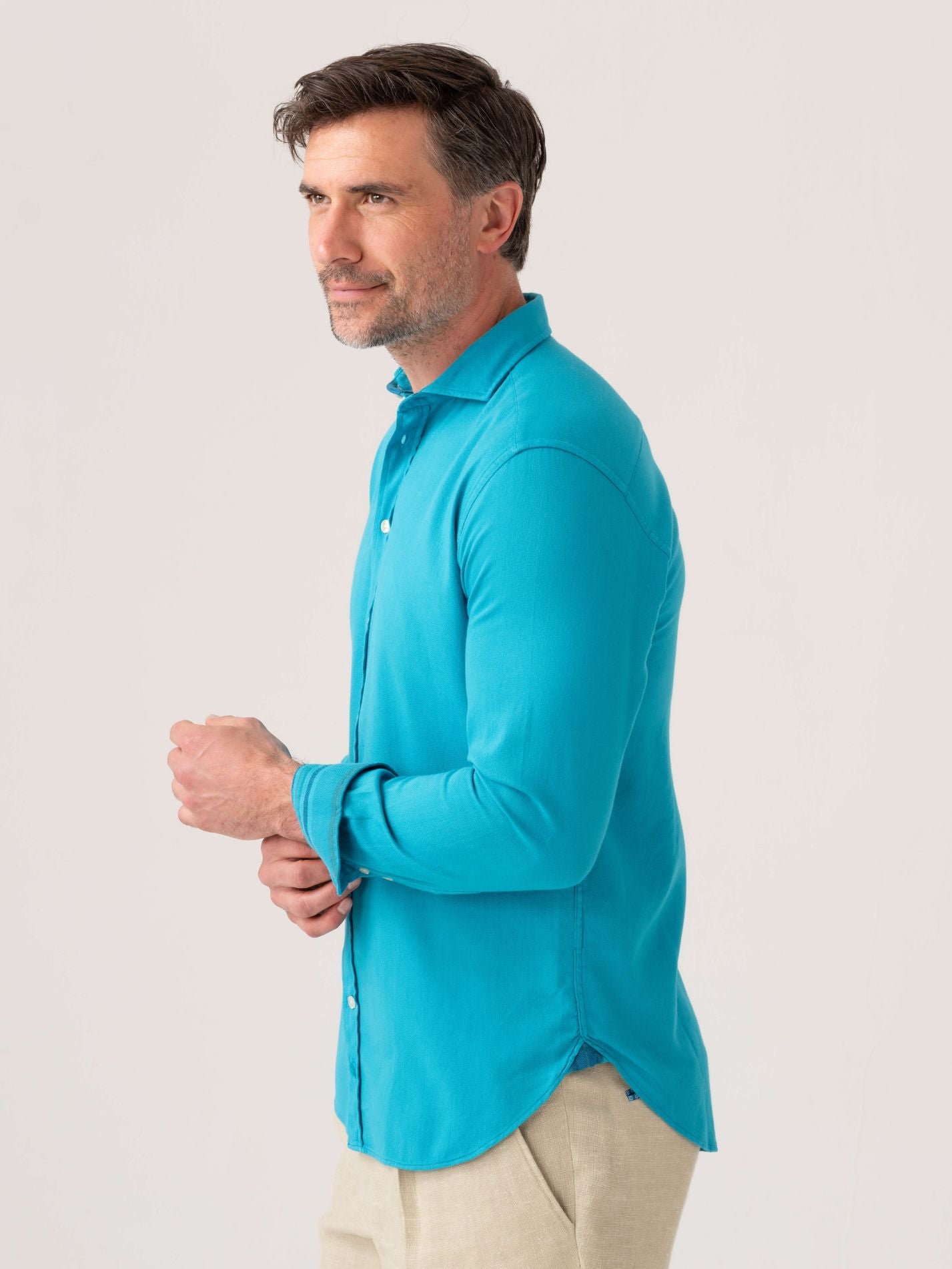 Maji Blue Kabisa Kenyan Kikoy Shirt by Koy Clothing