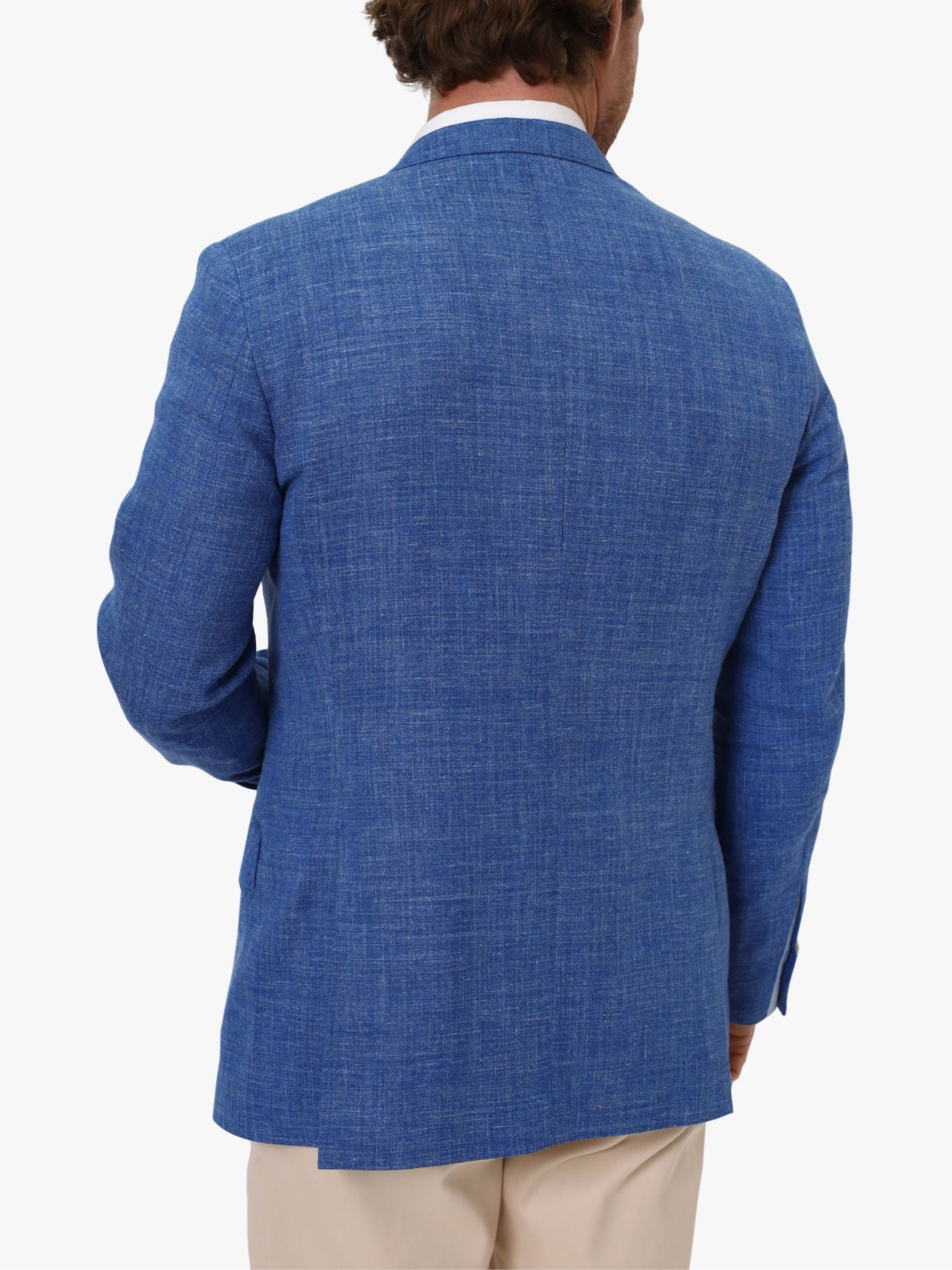 Blue Linen Blend Blazer Suit by Koy Clothing