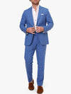 Blue Linen Suit Trousers by Koy Clothing