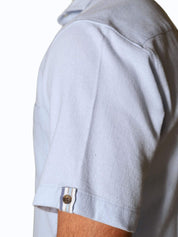 Blue Sack Weave Short Sleeve Shirt 