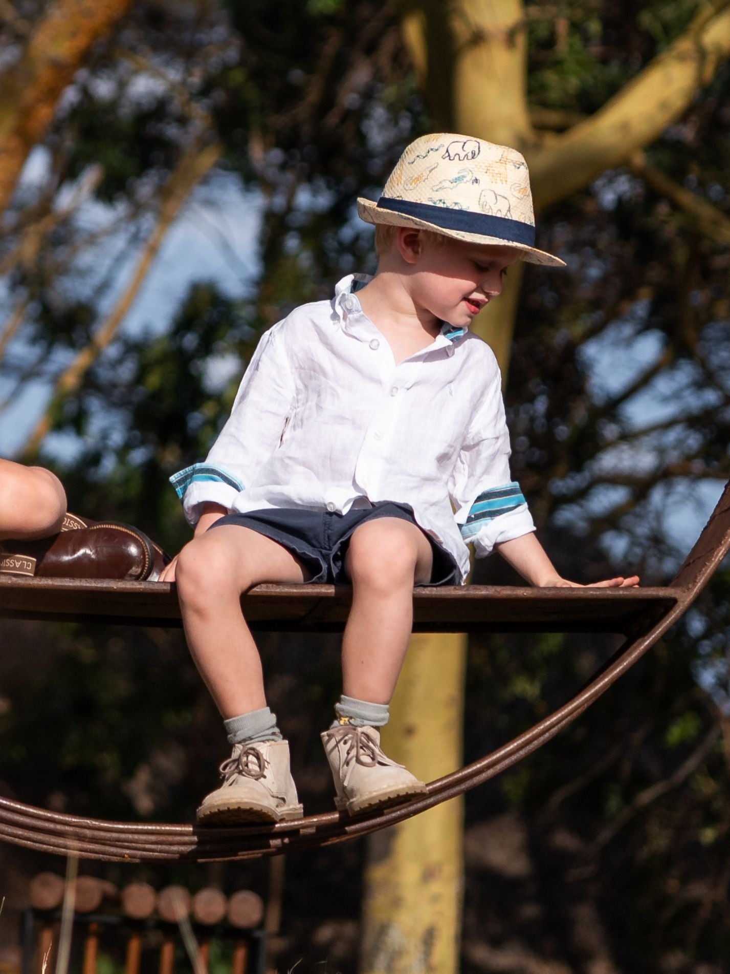 Boys White Linen Shirt by Koy Clothing