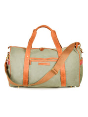 Safari Green Canvas Explorer Duffle Bag  by Koy Clothing