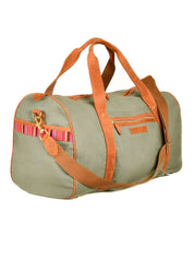 Safari Green Canvas Explorer Duffle Bag  by Koy Clothing