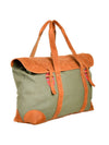 Canvas Weekender Bag - Khaki Green