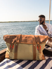 Canvas Weekender Bag - Tan