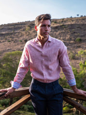Dusty Pink Linen Shirt