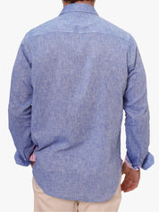 Mida Blue Linen Shirt