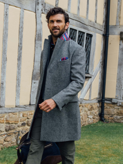 Charcoal British Wool Overcoat